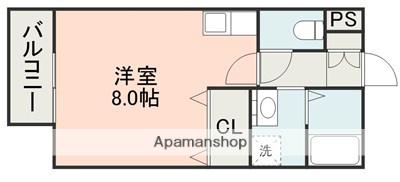 あじさいハイツ(ワンルーム/2階)の間取り写真