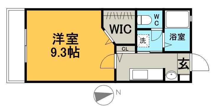 ルミエールマドカ(1K/2階)の間取り写真