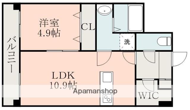 クレアグランツ(1LDK/5階)の間取り写真