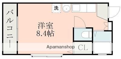 アメニティ水前寺(ワンルーム/3階)の間取り写真