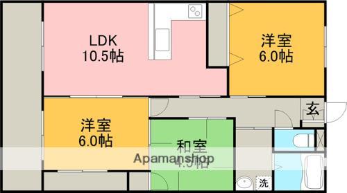 メゾンド中村(3LDK/2階)の間取り写真