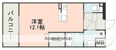 サンシエル月出(ワンルーム/3階)の間取り写真
