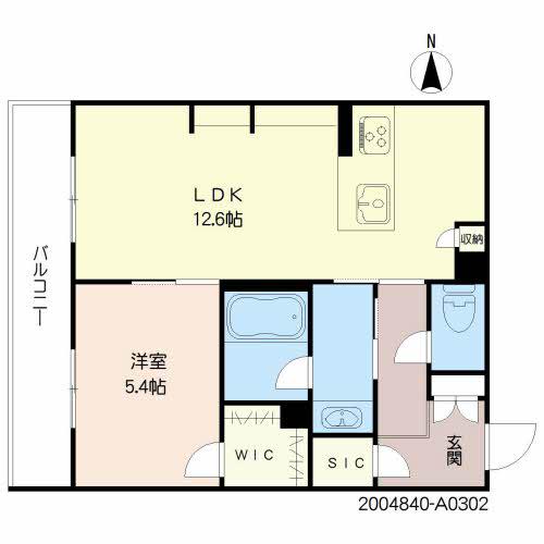 シャーメゾン BLOOM STAGE(1LDK/3階)の間取り写真