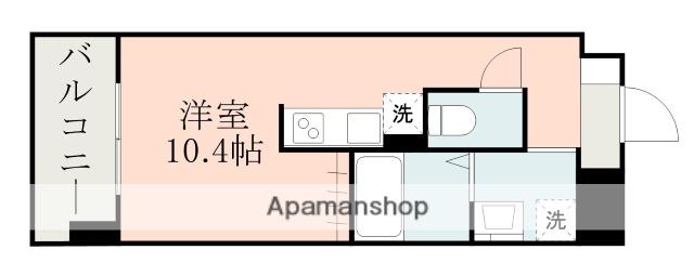 VIVERE長嶺東(ワンルーム/2階)の間取り写真