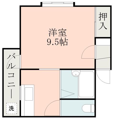 セントポーリア88(ワンルーム/2階)の間取り写真