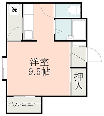 セントポーリア88(ワンルーム/2階)の間取り写真