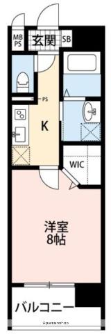 PRIME尾ノ上(1K/9階)の間取り写真