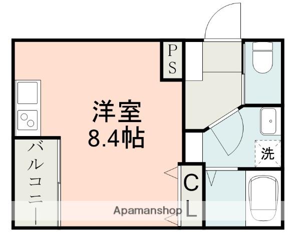 ラ・ポルテ光の森北Ⅷサウス(ワンルーム/2階)の間取り写真