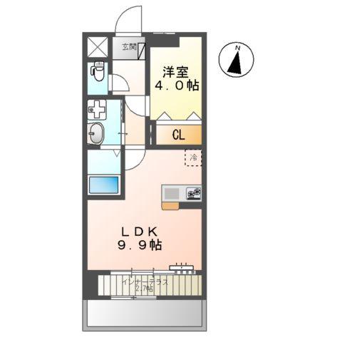 ネクストステージ(1LDK/1階)の間取り写真