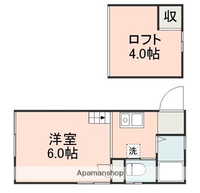 ティアナ月出(ワンルーム/2階)の間取り写真
