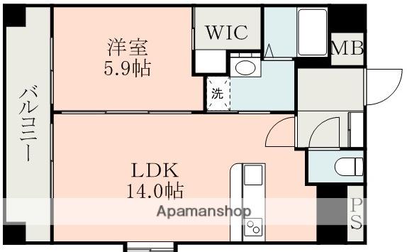 BOA SORTE(1LDK/9階)の間取り写真