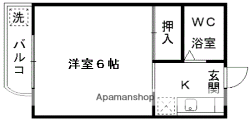 メゾン・クリームドール(ワンルーム/3階)の間取り写真