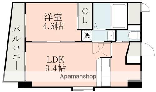 AXIS神水(1LDK/5階)の間取り写真