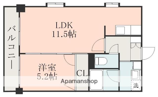 NICEマンション・IT九品寺(1LDK/2階)の間取り写真
