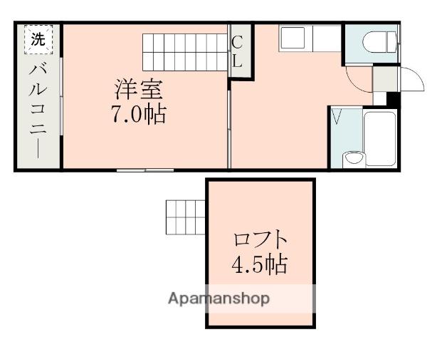 コンセール・リベルテ(1K/2階)の間取り写真