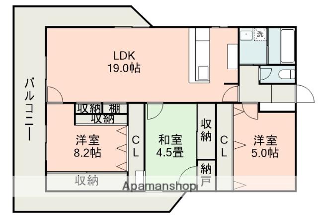 ウッディマンション森館(3LDK/11階)の間取り写真