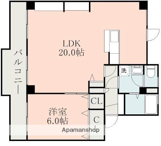 グローリーマンション(1LDK/2階)の間取り写真