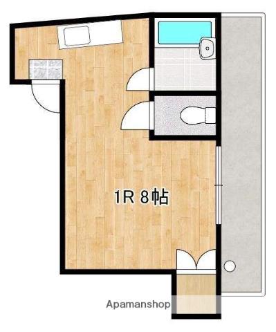 ロフティ薬園町(ワンルーム/4階)の間取り写真