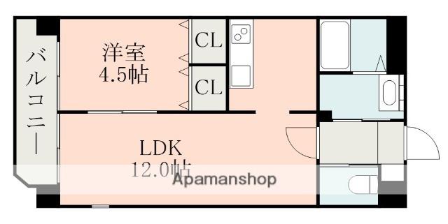 グラッポロ(1LDK/4階)の間取り写真