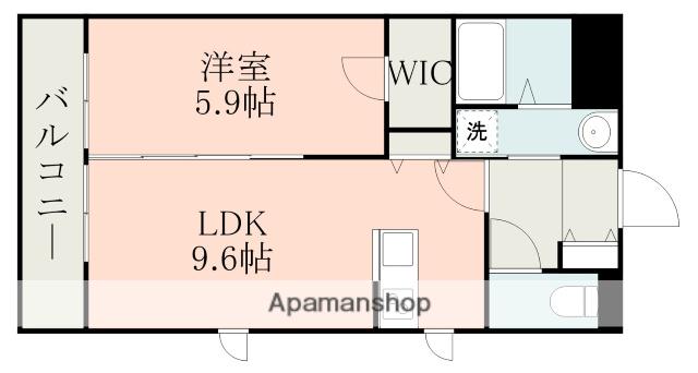 TYマンション(1LDK/1階)の間取り写真