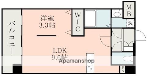 QREST熊大病院前(1LDK/3階)の間取り写真