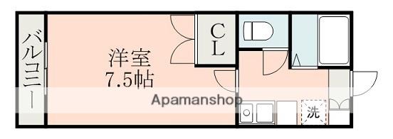 ジョイフル池田(1K/1階)の間取り写真