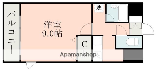 サンホワイト新町(1K/7階)の間取り写真