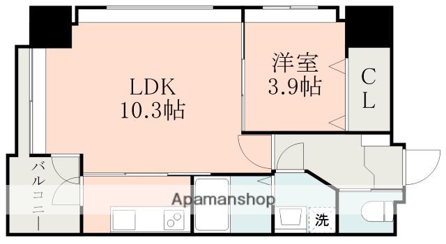 ウェルブライト上通(1LDK/6階)の間取り写真