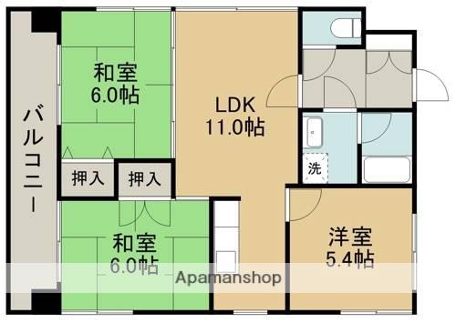 コルディエール大江(3LDK/6階)の間取り写真