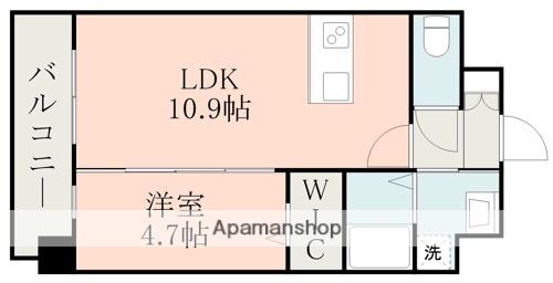 フォーエス熊本駅前Ⅱ(1LDK/3階)の間取り写真