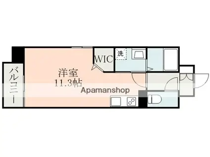 サムティ呉服レジデンス(ワンルーム/11階)の間取り写真