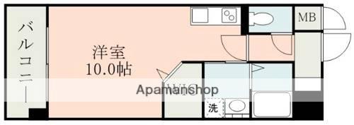 ラ・シック熊本駅前Ⅱ(ワンルーム/2階)の間取り写真