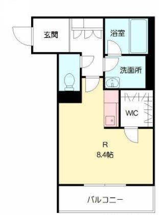 グレイスコート(ワンルーム/3階)の間取り写真