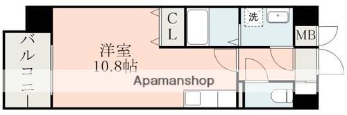 ALCAZABA(ワンルーム/9階)の間取り写真