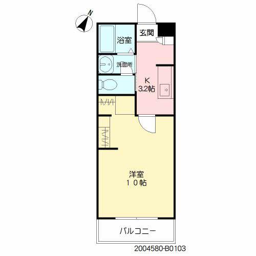 グランピア水上(1K/1階)の間取り写真