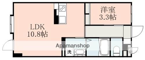MAJOR光の森駅前(1LDK/3階)の間取り写真