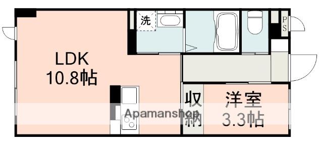 MAJOR光の森駅前(1LDK/1階)の間取り写真