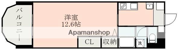 DO水前寺(1K/6階)の間取り写真