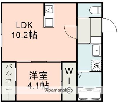 BRAVE BASE戸島(1LDK/1階)の間取り写真