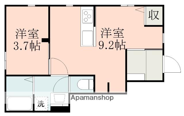 武蔵ヶ丘エステラブル(1LDK/1階)の間取り写真