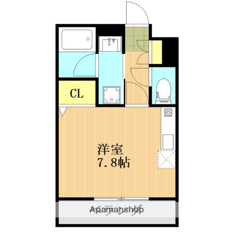 ラ メール(ワンルーム/1階)の間取り写真