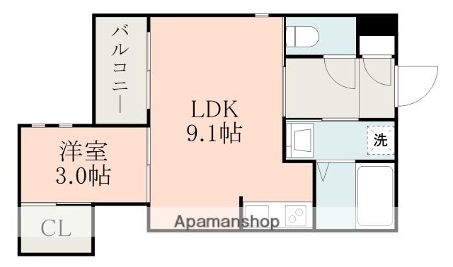 REGALEST二本木(1LDK/1階)の間取り写真