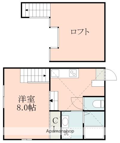 POSH YOKOTE(1K/1階)の間取り写真