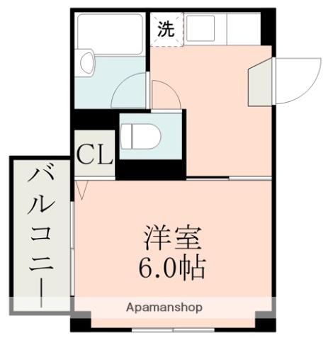 藤崎ビル(1K/3階)の間取り写真