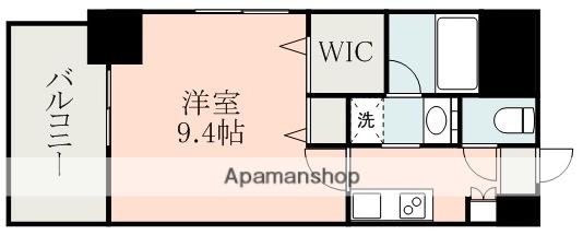 上通パレス草人木(1K/6階)の間取り写真