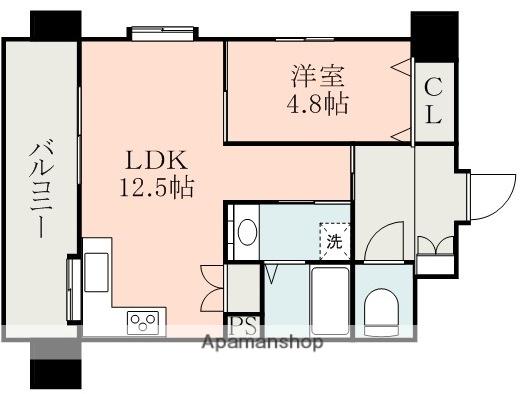グレイスピア(1LDK/10階)の間取り写真