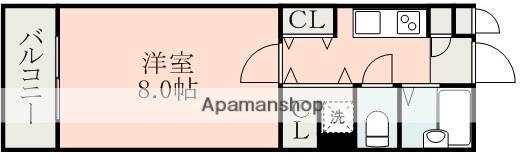 フェリーチェ(1K/2階)の間取り写真