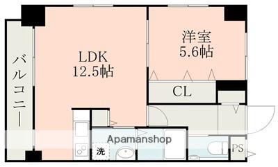 テクノマンション大津(1LDK/1階)の間取り写真