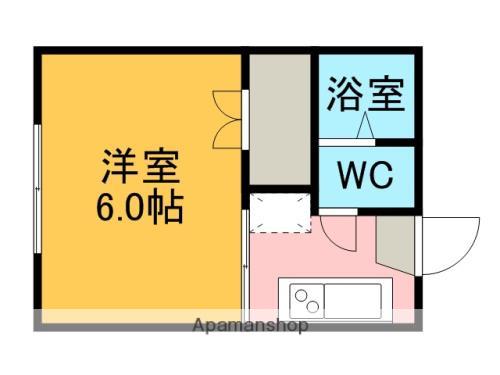 サンハイツ坪井(1K/1階)の間取り写真