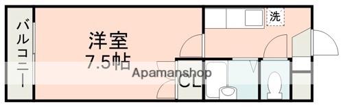 サクセス黒髪(1K/3階)の間取り写真